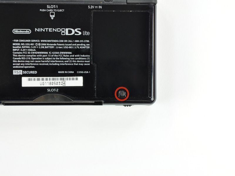 Nintendo DS Lite Battery Replacement