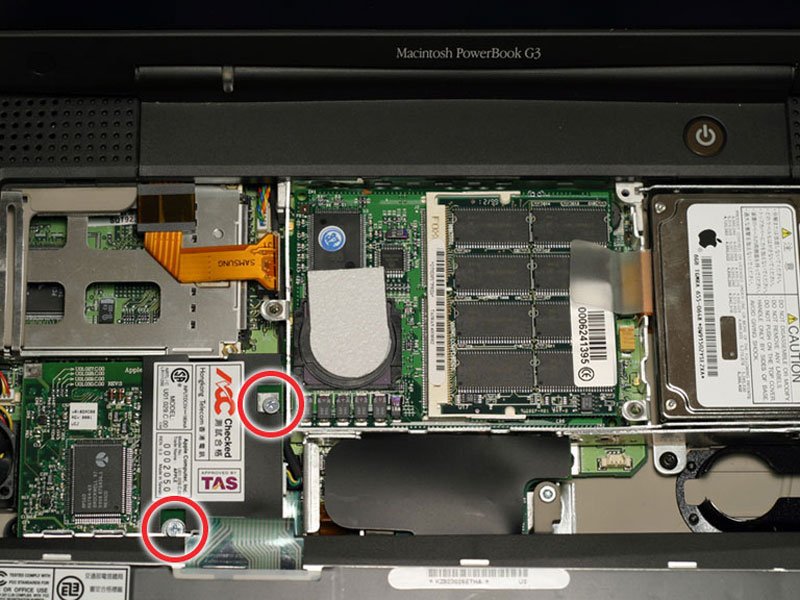 PowerBook G3 Lombard Modem Replacement